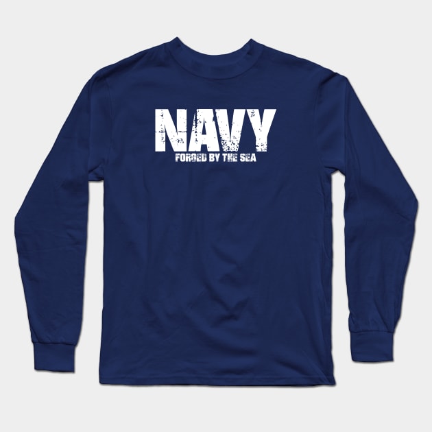Navy forged by the sea shirt hot sale